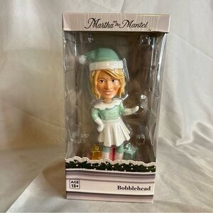 Martha Stewart Holiday Bobblehead Martha On The Mantel Christmas Decor - NEW